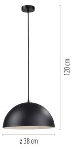 Schöner Wohnen 11728-18 - Полилей на кабел ALI 1xE27/25W/230V Ø 38 cm черен