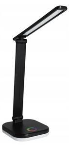 LED RGBW димируема настолна лампа с безжично зареждане LED/7W/5V USB черна