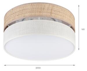 LED таванно осветително тяло SIRJA BOHO LED/20W/230V Ø 35 см бежово/кремаво