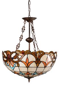 Brilagi - Tiffany витражен полилей на верига MIRABELLA 3xE27/60W/230V Ø 50 см