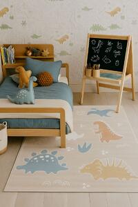 Цветен детски килим Pastel с динозаври - 120/180
