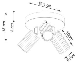 Brilagi - LED точково осветително тяло CRESTO 3xGU10/10W/230V бяло