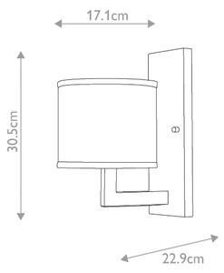 Hinkley HK-HAMPTON1-BB - Стенно осветително тяло HAMPTON 1xE27/60W/230V, златисто