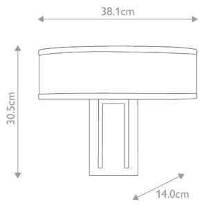 Hinkley HK-HAMPTON2-BB - Стенно осветително тяло HAMPTON 2xE14/40W/230V, златно