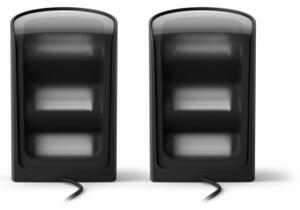 Philips - Комплект от 2 димируеми LED RGBW осветителни тела Hue PLAY Wall Washer LED/20W/230V 2000–6500K черни