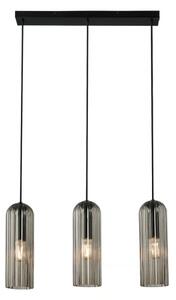 Nordlux - Полилей на кабел MIELLA 3xE27/25W/230V черен/опушен