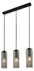 Nordlux - Полилей на кабел MIELLA 3xE27/25W/230V черен/опушен