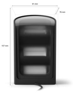 Philips - Комплект от 2 димируеми LED RGBW осветителни тела Hue PLAY Wall Washer LED/20W/230V 2000–6500K черни