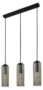 Nordlux - Полилей на кабел MIELLA 3xE27/25W/230V черен/опушен