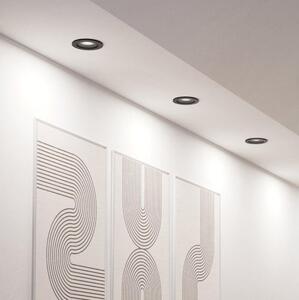 Eglo 902257 - КОМПЛЕКТ 3x LED вградено точково осветително тяло BARRANCO 1xGU10/4,5W/230V черно