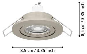 Eglo 902238 -LED вграден таванен спот BARRANCO 1xGU10/4,5W/230V IP44 хром