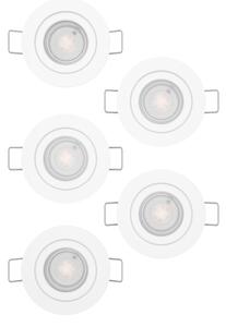 Eglo 902263 - КОМПЛЕКТ 5x LED вградени точкови осветителни тела за окачен таван BARRANCO LED/4,8W/230V бели