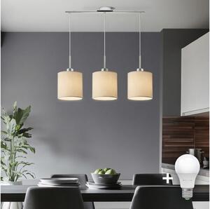 Eglo - LED полилей с кабелно окачване TUNJA 3xE27/60W/230V кремав