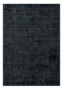 Черен ръчно изработен килим от вискоза 120x180 cm Noemi – Vikosa
