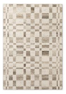 Кремав ръчно изработен вълнен килим 80x150 cm Boho 1.0 Structa – Vikosa