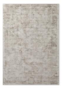 Сив ръчно изработен килим от вискоза 80x150 cm Noemi – Vikosa