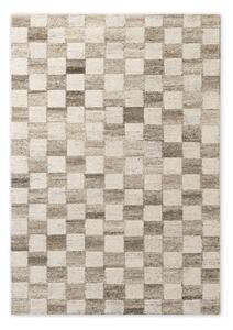 Кремав ръчно изработен вълнен килим 80x150 cm Boho 1.0 Quadra – Vikosa