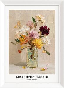 Печатна картина с включена рамка 56x75 cm Sunny Bouquet – Styler