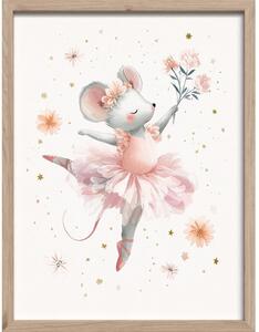 Детска картина 30x40 cm Mouse Ballerina – Styler