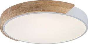 Rabalux 71417 - LED таванен плафон MAPLE2 LED/24W/230V 3000K бял/дъб Ø61 см