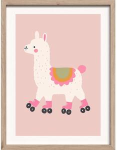 Детска картина 30x40 cm Roller Llama – Styler