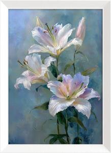 Печатна картина с включена рамка 56x75 cm Lilies – Styler