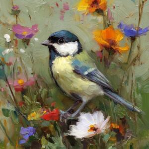 Печатна върху платно картина 32x32 cm Yellow Parus – Styler