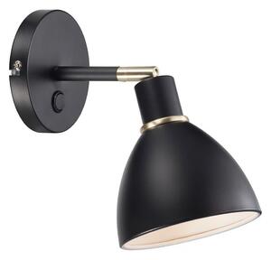 Nordlux - Стенно осветително тяло RAY, 1xE14/25W/230V, черно
