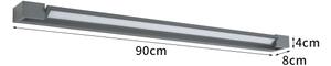 Brilagi - LED външна стенна лампа AQUA LINE LED/24W/230V 90 cm IP44 антрацит CRI 90