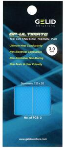 GELID GP-ULTIMATE 120×20 THERMAL PAD, Value Pack (2pcs included): 3 mm, Density (g/cm3): 3.2, Size (mm): 120 x 20, Thermal Conductivity (W/mK): 15