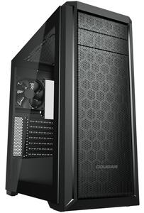 COUGAR MX330-G Pro, Mid Tower, MiniITX/MicroATX/ATX, USB 3.0 x 2, USB 2.0 x 2, Mic x 1 / Audio x 1, RGB button, 3x 120mm ARGB fans pre-installed, Tempered glass, 195 x 473 x 427 (mm)