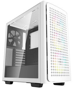 DeepCool CK560 White Mid Tower Case, Mini-ITX / Micro-ATX / ATX / E-ATX, 2xUSB3.0, 1xAudio, 1xType-C, ABS+SPCC+Tempered Glass, Mesh Pane R-CK560-BKAAE4-G-1