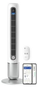 Смарт вентилатор Philips CX7550/00, 30W, 12 скорости, таймер, автоматичен режим, управление с гласови асистенти Google и Alexa, Wi-Fi, бял