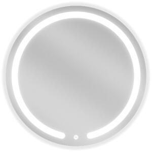 Mexen Rose LED осветлено кръгло банско огледало, 60 см, 6000K, против конденз