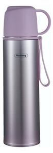 Термос Rosberg R52010F purple, 0.5л., неръждаема стомана, двуслойна вакуумна изолация, капак чаша, лилав