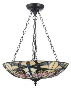 Endon 111869 - Полилей на верига Tiffany ASHTON 3xE27/10W/230V Ø 45 см