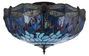 Endon 111899 - Таванно осветително тяло Tiffany DRAGONFLY 3xE27/10W/230V диаметър 50 см