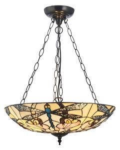 Endon 111869 - Полилей на верига Tiffany ASHTON 3xE27/10W/230V Ø 45 см