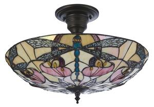 Endon 111892 - Елегантна плафониера в стил Тифани ASHTON, 3×E27 (10W), 230V, Ø 45 см