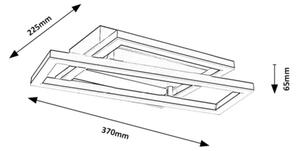 Rabalux 71475 - LED плафон GLAVIAN LED/24W/230V 37x22,5 cm