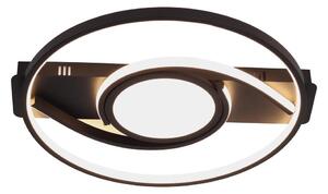 Brilagi - Димируемо LED таванно осветително тяло TWIRL LED/38W/230V черно + дистанционно управление
