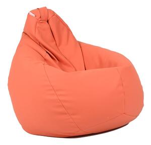 Калъф за пуф круша, 220л., Nirvana Hobbit - Orange, (Не съдържа пълнеж), PU кожа