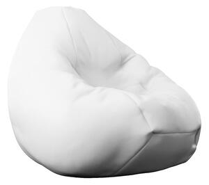 Калъф за пуф круша, 320л., Nirvana Grande - White, (Не съдържа пълнеж), PU кожа