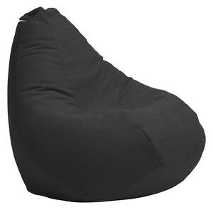 Калъф за пуф круша, 220л., Nirvana Hobbit - Eerie Black, (Не съдържа пълнеж), Гама Premium