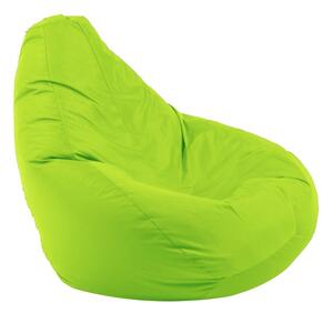 Пуф, круша, 220л., Nirvana Hobbit - Teteron Green neon, За открито, Перящ се калъф, Пълнеж от Полистиролни перли