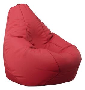 Пуф круша, 220л., Nirvana Hobbit - Teteron Red, За открито, Перящ се калъф, Пълнеж от Полистиролни перли