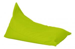 Пуф шезлонг, 320л. 130х100см., Kudos - Green neon, Перящ се калъф, Водоустойчив, Пълнеж от полистиролни перли