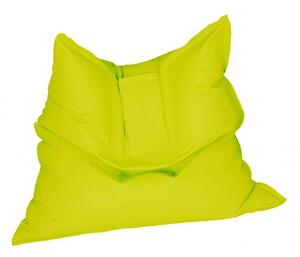 Пуф, Голяма възглавница, 350л., Magic Pillow - Neon Green, Перящ се калъф, Водоустойчив, Пълнеж от Полистиролни перли