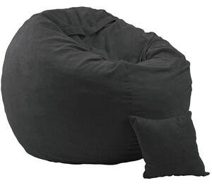 Комплект, Барбарон и декоративна възглавница, 600л., King Size - Eerie Black, Перящ се калъф, Трансформира се в легло, Пълнеж с микс от мемори пяна и дунапрен, Гама Premium