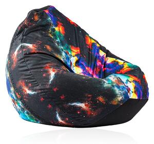 Пуф круша 320л., Nirvana Grande, Misty Lagoon, Водоустойчив, Перящ се калъф, Пълнеж от Полистиролни перли, принт